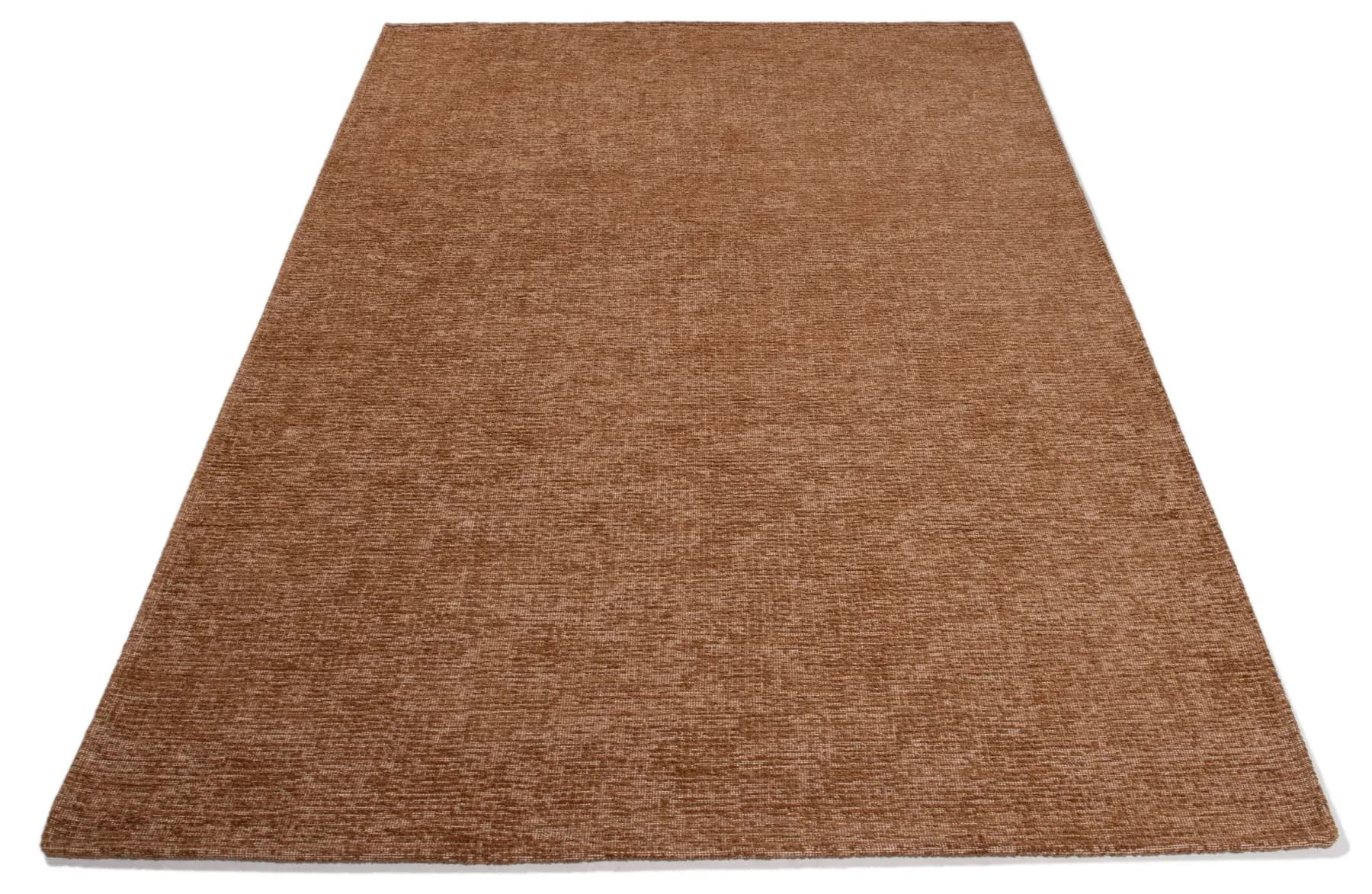 Effen karpet van Mart Visser (Oasis) in camel, schuin van boven
