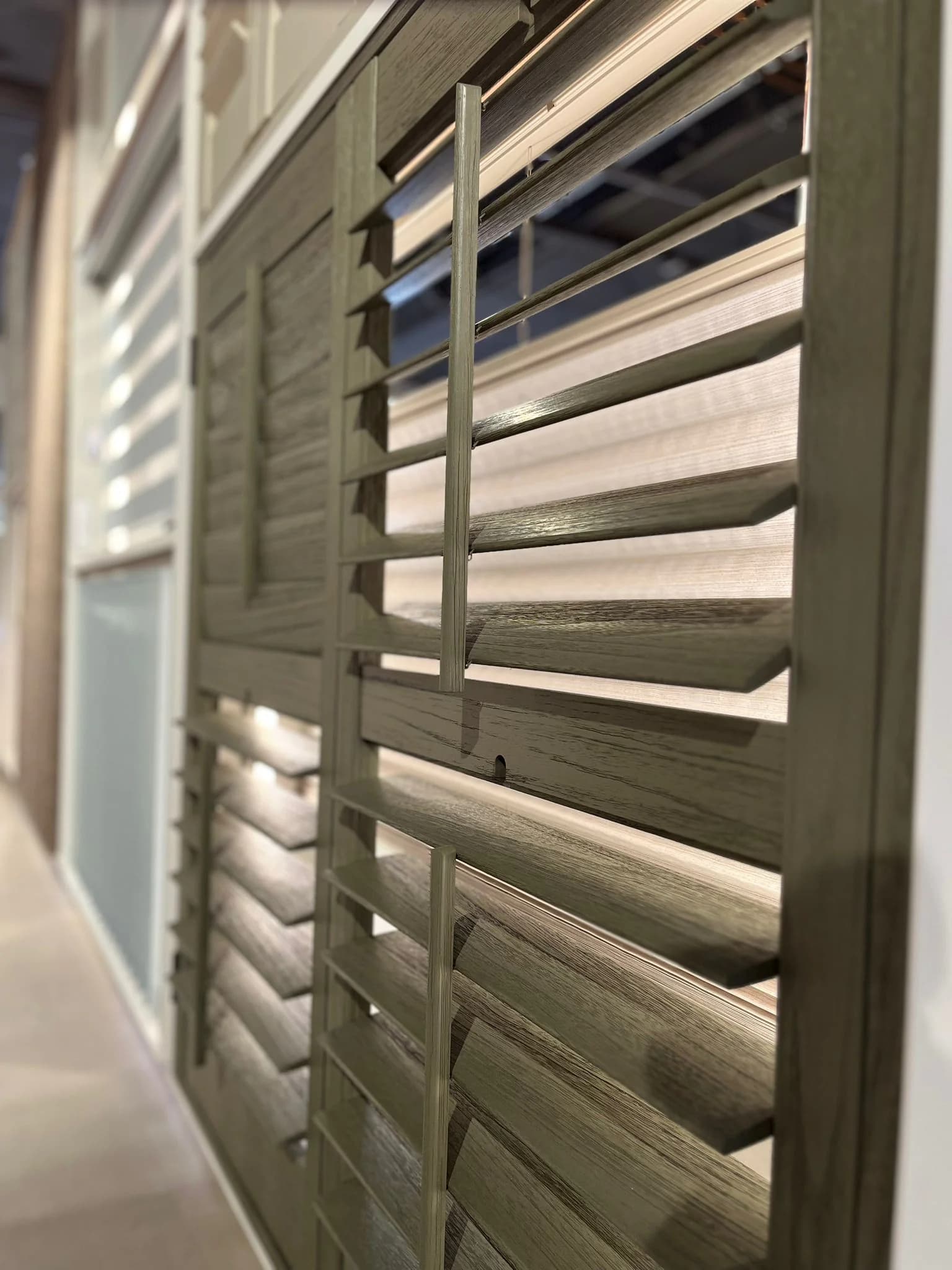 Close-up van houten shutters